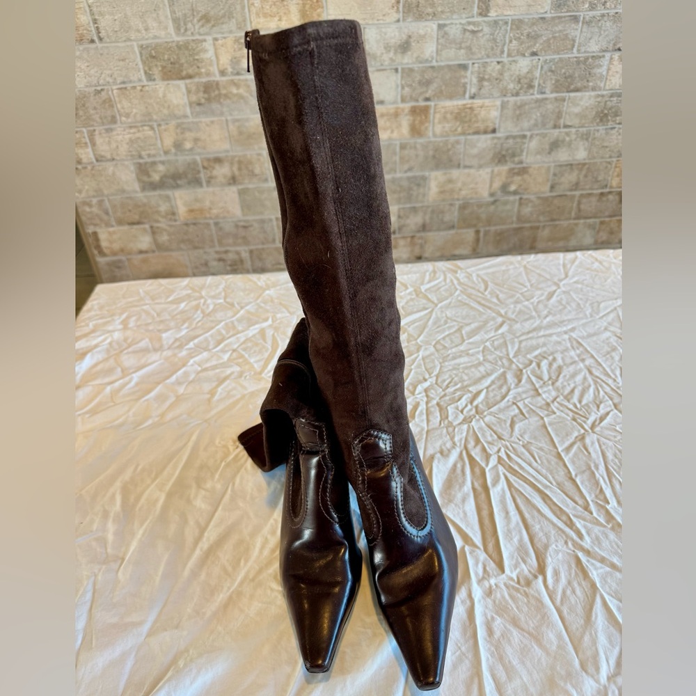 Franco Sarto Elegant Brown Knee-High Women's Boots